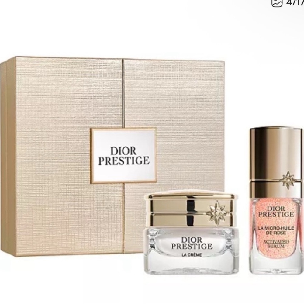 Dior Prestige La Crème and La Micro-Huile de Rose Set